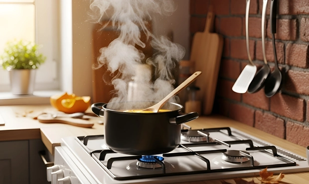 Kochen mit Gaskocher