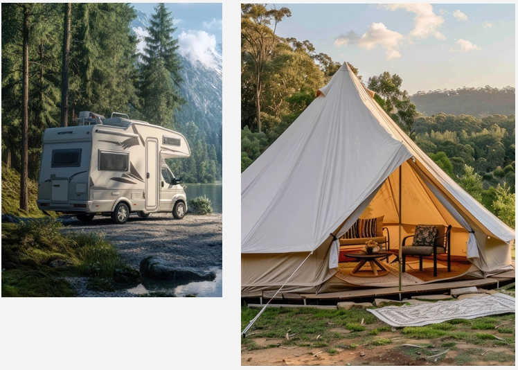 Von Zelt bis Wohnmobil: Campingarten erklärt