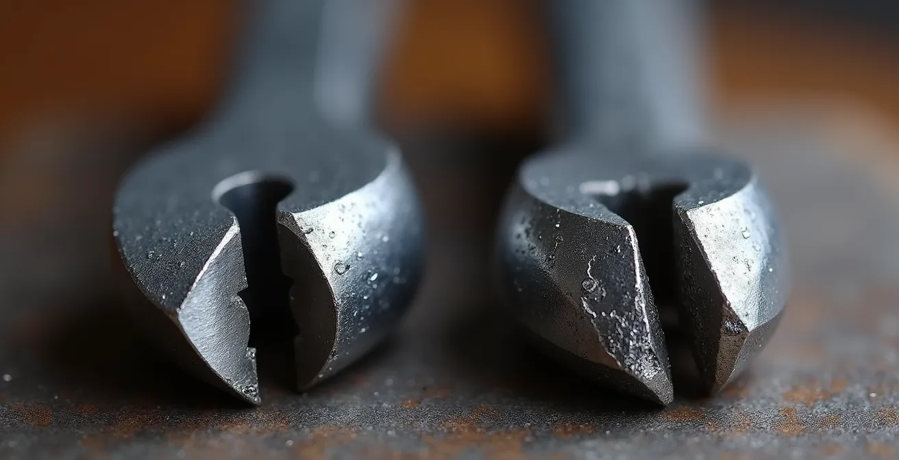 Makroaufnahme zeigt Qualitätsunterschiede zwischen Premium- und Billig-Multitools